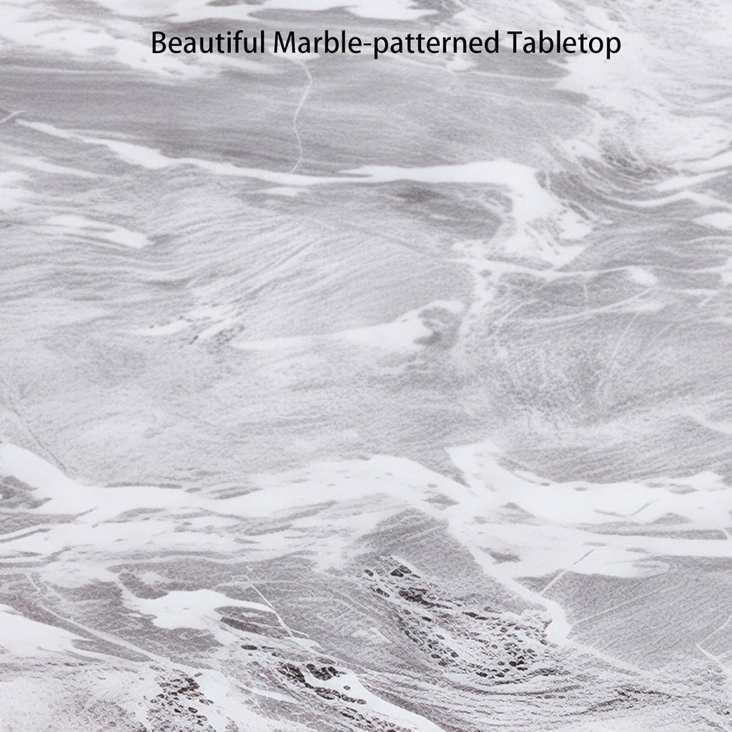 Marble Coffee Table for Living Room, Modern Luxury Rectangle Coffee Table with Storage, Tea Tables for Small Space Office Apartment (43" L×22.4''W×18''H-Grey)