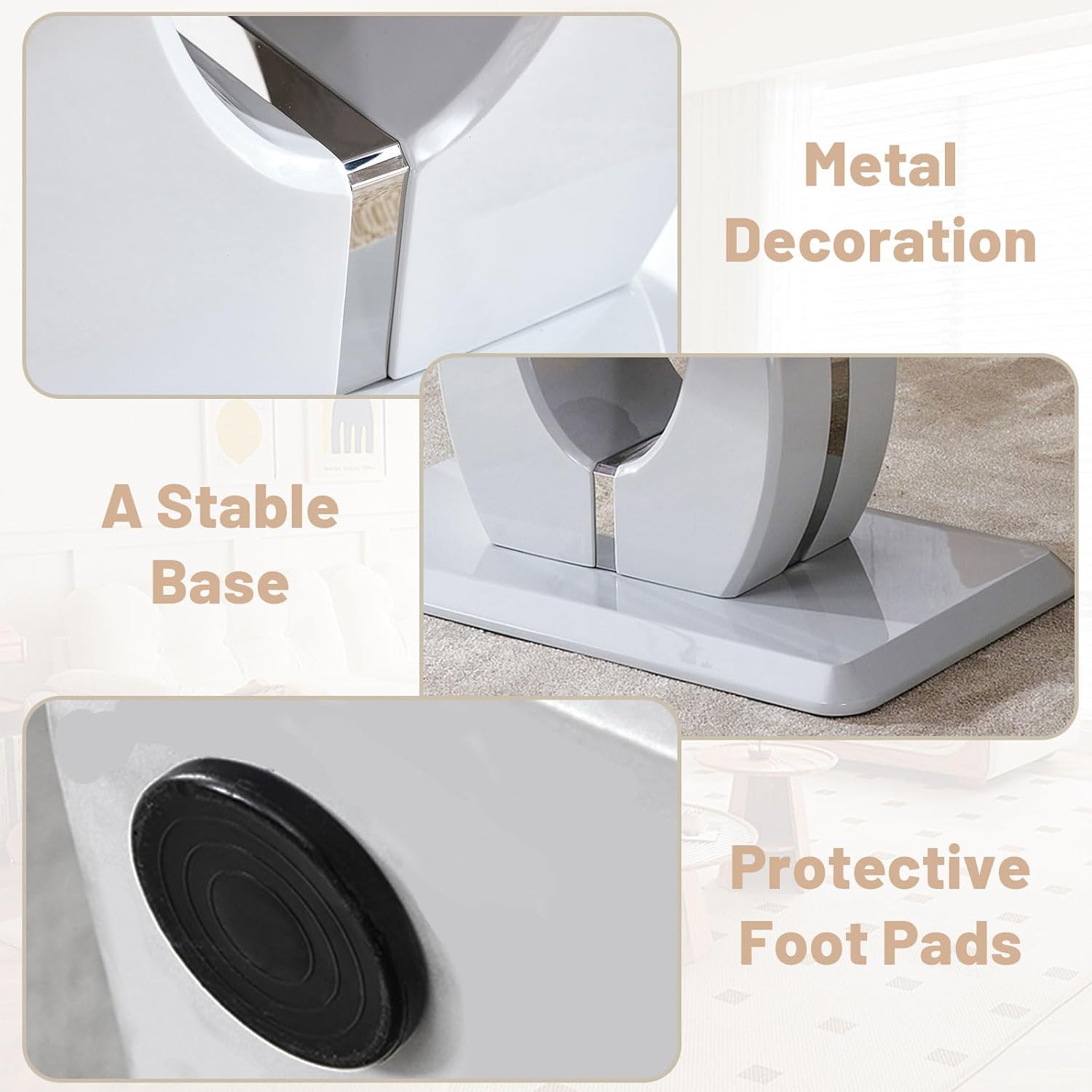 Marble Coffee Table for Living Room, Modern Luxury Rectangle Coffee Table with Storage, Tea Tables for Small Space Office Apartment (43" L×22.4''W×18''H-Grey)